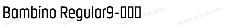 Bambino Regular9字体转换